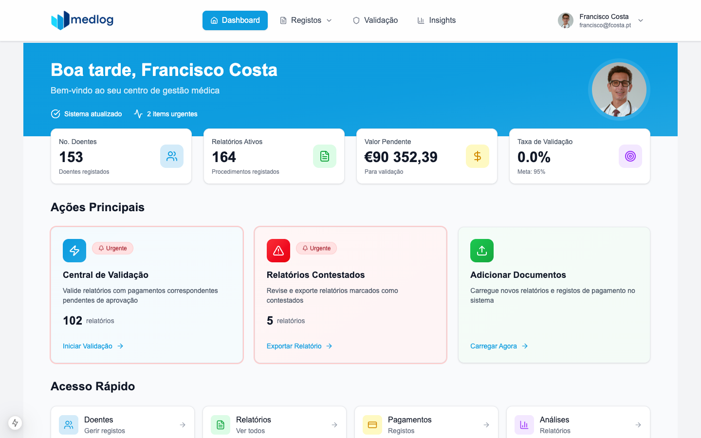 MedLog Dashboard